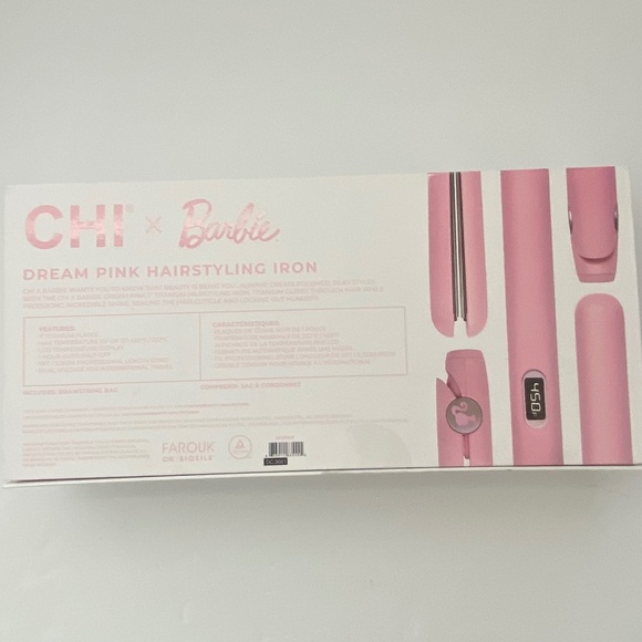 CHI x Barbie Dream Pink 1" Digital Titanium Hairstyling Iron - Picture 9 of 9